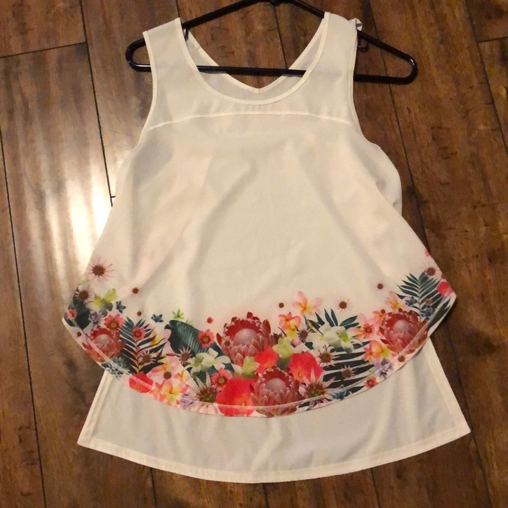 Lululemon floral tank top
